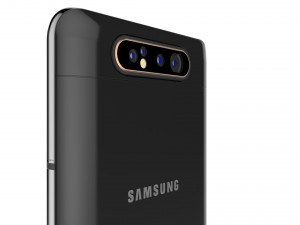 samsung galaxy a80 phantom black 3D Model