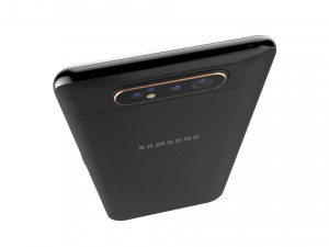 samsung galaxy a80 phantom black 3D Model