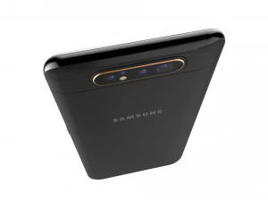 samsung galaxy a80 phantom black 3D Model