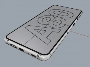 samsung galaxy a80 phantom black 3D Model
