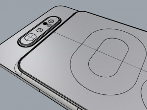 samsung galaxy a80 phantom black 3D Model