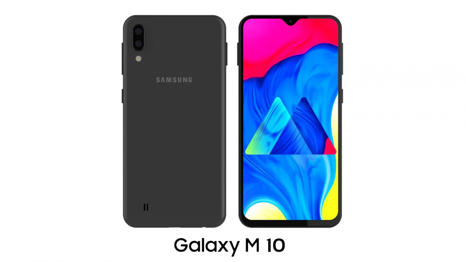 samsung galaxy m10 black 3D Model .c4d .max .obj .3ds .fbx .stl .blend 