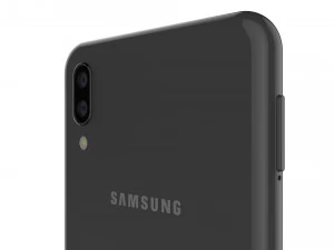 samsung galaxy m10 black 3D Model