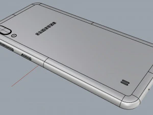 samsung galaxy m10 black 3D Model
