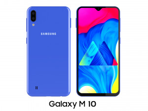samsung galaxy m10 blue Model 3D