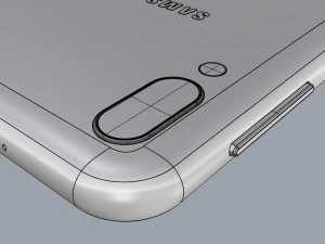 samsung galaxy m10 blue 3D Model