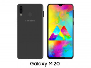 samsung galaxy m20 black Model 3D