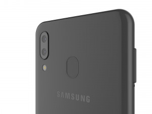 samsung galaxy m20 black 3D Model