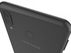 samsung galaxy m20 black 3D Model