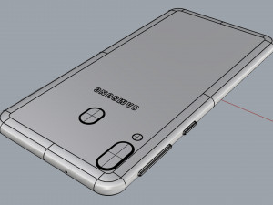 samsung galaxy m20 black 3D Model