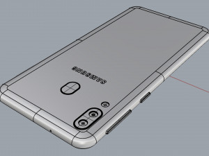 samsung galaxy m20 black 3D Model