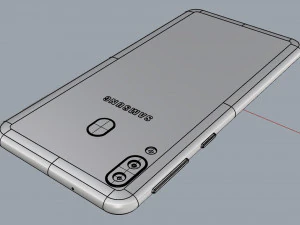 samsung galaxy m20 black 3D Model