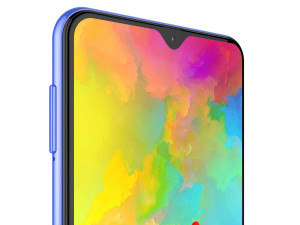 samsung galaxy m20 blue 3Dモデル