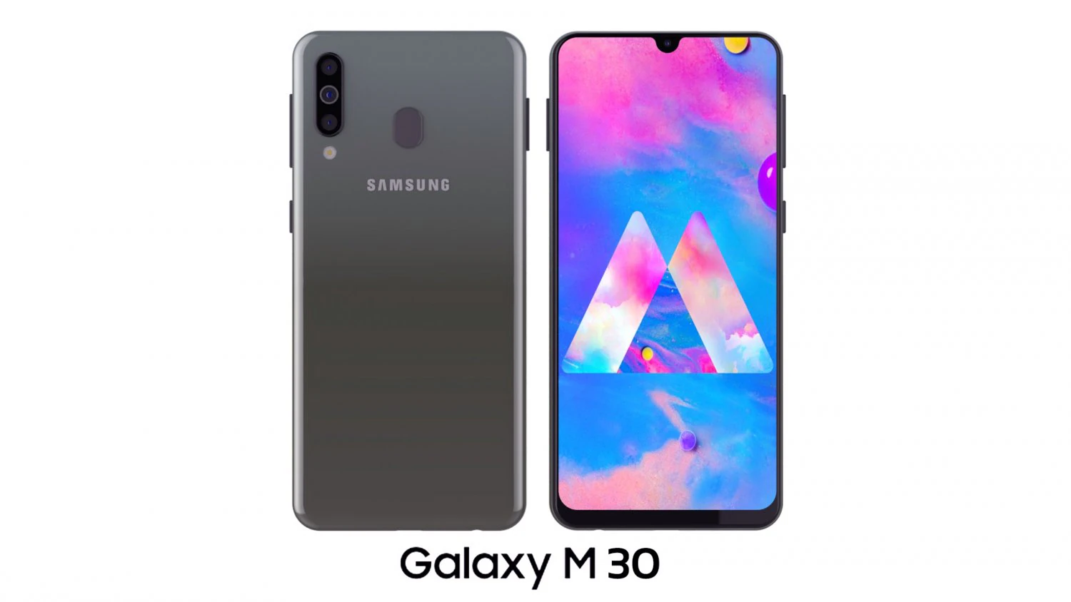 samsung galaxy m30 black 3D Model .c4d .max .obj .3ds .fbx .stl .blend
