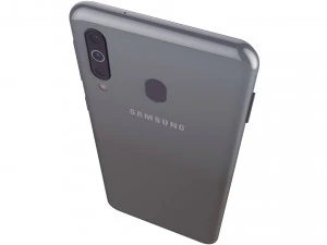 samsung galaxy m30 black 3D Model