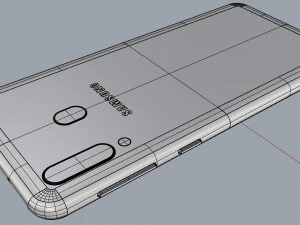 samsung galaxy m30 black 3D Model