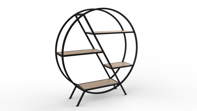 phazz metal round shelf Modelo 3D .c4d .max .obj .3ds .fbx .stl .blend 