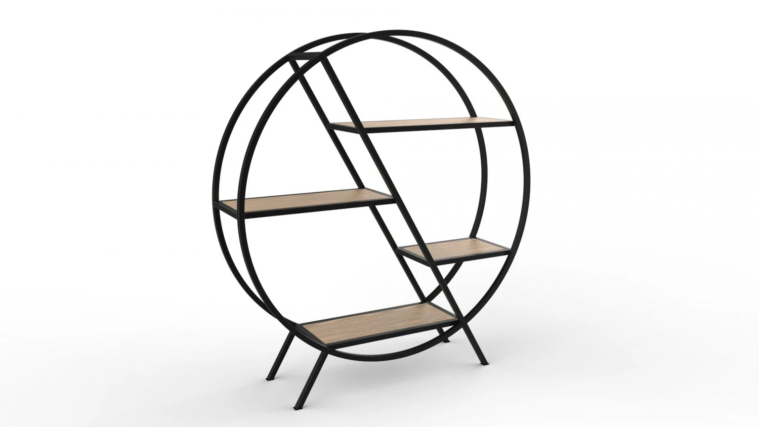 phazz metal round shelf 3D Model .c4d .max .obj .3ds .fbx .stl .blend