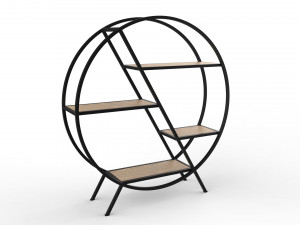 phazz metal round shelf 3Dモデル