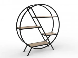 prateleira redonda de metal phazz Modelo 3D