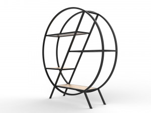 phazz metal round shelf Modelo 3D