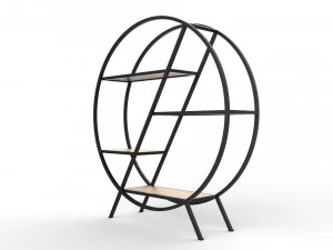 phazz metal round shelf 3D Model