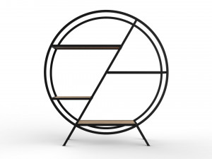 phazz metal round shelf Modelo 3D