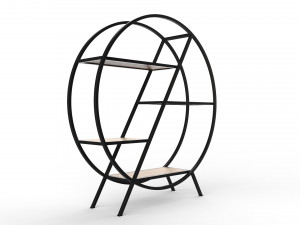 phazz metal round shelf Modelo 3D