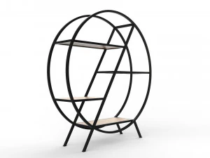 phazz metal round shelf 3D Model