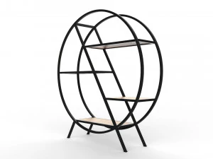 phazz metal round shelf 3D Model