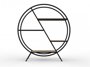 phazz metal round shelf Modelo 3D