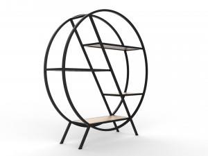 phazz metal round shelf Modelo 3D