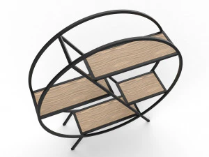 phazz metal round shelf 3D Model
