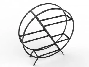 phazz metal round shelf 3D Model