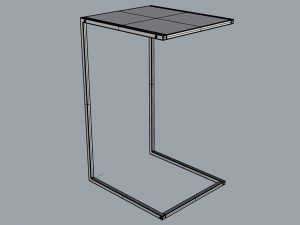 side table bricktown 3D मॉडल