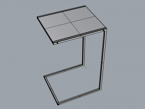 side table bricktown 3D मॉडल