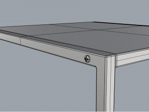 side table bricktown 3D मॉडल