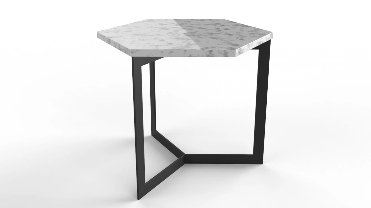 side table hex 3D Model .c4d .max .obj .3ds .fbx .stl .blend