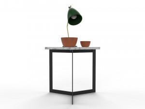 side table hex decorated 3D Модель