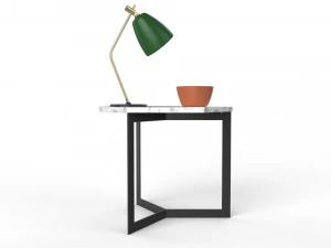 side table hex decorated 3D Model