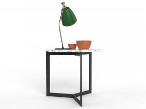 side table hex decorated 3D Модель