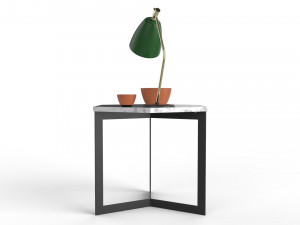 side table hex decorated 3D Модель