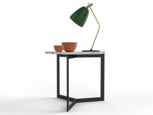 side table hex decorated 3D Модель
