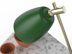 side table hex decorated 3D Model