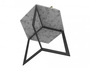 side table hex decorated 3D Model