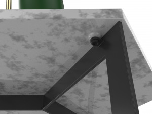 side table hex decorated 3D Модель