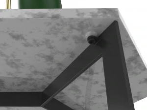 side table hex decorated 3D Model