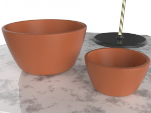 side table hex decorated 3D Модель