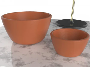 side table hex decorated 3D Model