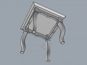 side table italy 3D Model